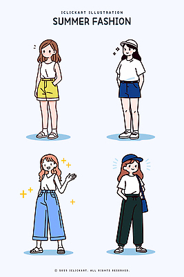 전신 여자 남자 하늘색 일러스트 반바지 미소 여러명 성인 반짝임 민소매 손들기 반팔티셔츠 청바지 뒷짐 주머니손 크로스백 여름옷 캡모자 성인만 일러캐릭터 나시고랭 AI파일 캐릭터 모자_잡화 옷 다수 상의 티셔츠 가방 바지 모션 표정 사람 파란색 볶음밥 파일형식 벡터 여름_계절 인도네시아음식