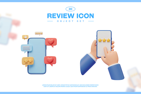 PSD 아이콘 손 하늘색 말풍선 들기 신체부위 스마트폰 세트 3D아이콘 3D 터치 하트 오브젝트 따봉 리뷰 별점 좋음 모양 컨셉 모션 사람 파란색 핸드폰 스마트기기 최고 디지털합성 점수 평가 파일형식