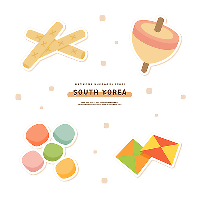 한국전통 전통문화 일러스트 사람없음 세트 윷 오브젝트 팽이 공기놀이 딱지 딱지치기 팽이놀이 공기돌 국내일러스트 AI파일 전통 문화 놀이 한국 놀이용품 윷놀이 파일형식 벡터