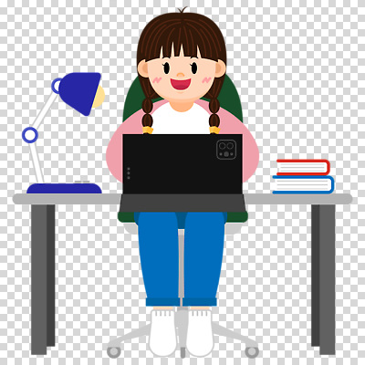 전신 편집이미지 여자 어린이 한명 웃음 누끼 앉기 소녀 책 학습 태블릿 스탠드 책상 PNG 바퀴의자 소녀한명만 1 교육 가구 의자 모션 조명 표정 사람 전자제품 스마트기기 여자한명만 소녀만 파일형식