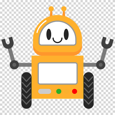 컬러 표정 파일형식 바퀴 노란색 미소 로봇 편집이미지 PNG 사람없음 누끼