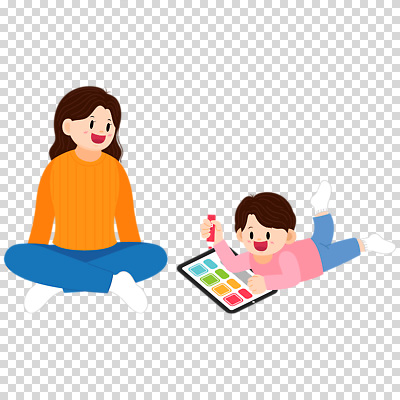 전신 편집이미지 여자 남자 어린이 엎드리기 웃음 누끼 소년 성인 두명 학습 태블릿 가부좌 PNG 발장구 태블릿펜 모자관계 교육 아들 가족 모션 엄마 표정 사람 앉기 전자제품 스마트기기 펜 파일형식