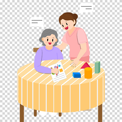 편집이미지 여자 노년 말풍선 의자 대화 웃음 누끼 앉기 상반신 성인 두명 연필 블록 기록 잡기 책상 요양보호사 PNG 여자만 직업 가구 모션 학용품 표정 말하기 사람 필기구 파일형식