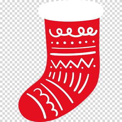 컬러 크리스마스장식 양말 파일형식 털양말 빨간색 크리스마스양말 편집이미지 PNG 사람없음 누끼