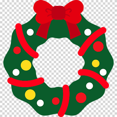 화환 파일형식 리본 크리스마스리스 편집이미지 PNG 사람없음 누끼