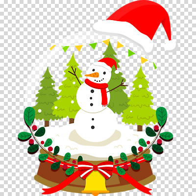 식물 모자_잡화 크리스마스 눈_날씨 장식 파티용품 파일형식 리본 종 산타모자 잎 나무 눈내림 가랜드 눈사람 스노글로브 편집이미지 PNG 사람없음 누끼