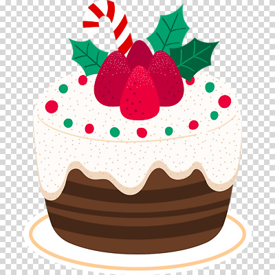 식물 식기 열매 크리스마스 과일 장식 케이크 파일형식 접시 딸기 호랑가시나무열매 잎 지팡이장식 크리스마스케이크 편집이미지 PNG 사람없음 누끼