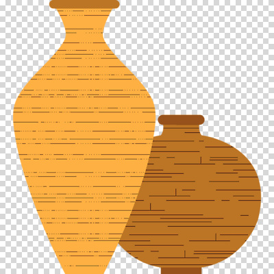 컬러 2 도자기 파일형식 두개 갈색 항아리 편집이미지 PNG 사람없음 누끼
