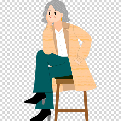 전신 모델 편집이미지 여자 노년 의자 한명 누끼 앉기 턱괴기 코트 다리꼬기 주머니손 PNG 노인여자한명만 1 가구 모션 사람 성인 외투 여자한명만 노인여자만 파일형식
