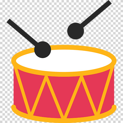 컬러 타악기 파일형식 빨간색 북채 북 편집이미지 PNG 사람없음 누끼