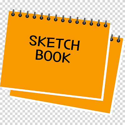 컬러 학용품 파일형식 주황색 스케치북 편집이미지 PNG 사람없음 누끼
