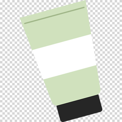 초록색 뷰티 용기_그릇 파일형식 연두색 화장품 튜브용기 편집이미지 PNG 사람없음 누끼