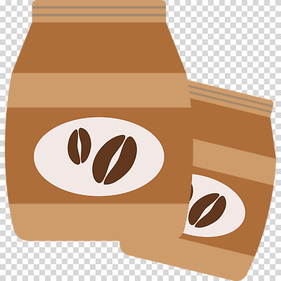 커피 컬러 봉투 파일형식 갈색 원두봉투 원두 편집이미지 PNG 사람없음 누끼