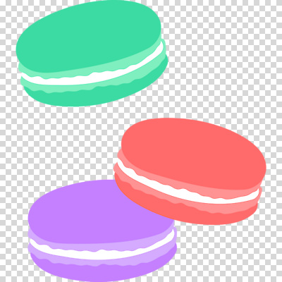 컬러 디저트 파일형식 컬러풀 마카롱 편집이미지 PNG 사람없음 누끼