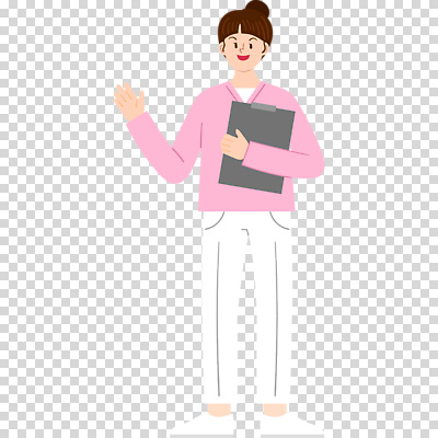 전신 편집이미지 여자 한명 미소 들기 누끼 성인 간호사 가리킴 PNG 서류판 성인여자한명만 1 모션 표정 사람 손짓 사무용품 의료진 여자한명만 성인여자만 파일형식