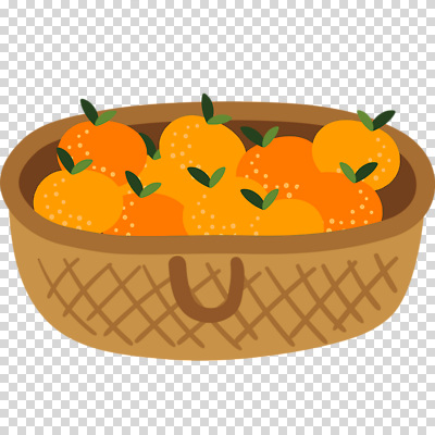 컬러 과일 파일형식 주황색 바구니 귤 편집이미지 PNG 사람없음 누끼
