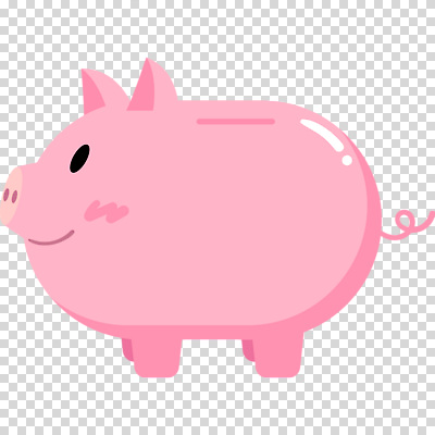 컬러 표정 저금통 파일형식 분홍색 미소 돼지저금통 편집이미지 PNG 사람없음 누끼