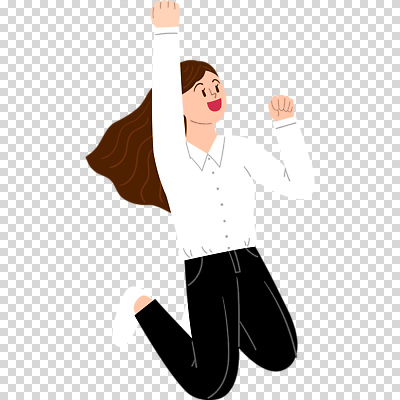 1 감정 모션 표정 사람 여자한명만 성인여자만 파일형식 손들기 기쁨 미소 점프 전신 한명 여자 성인여자한명만 성인 편집이미지 PNG 누끼