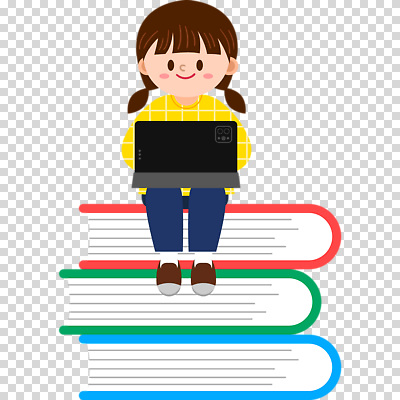 전신 편집이미지 여자 어린이 한명 미소 누끼 앉기 소녀 태블릿 PNG 책더미 소녀한명만 1 모션 표정 사람 책 전자제품 스마트기기 무더기 여자한명만 소녀만 파일형식