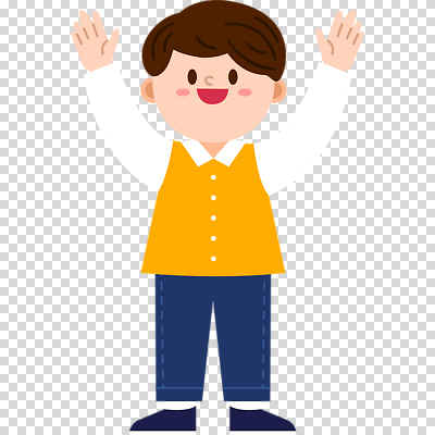 전신 편집이미지 남자 어린이 한명 웃음 누끼 소년 손들기 만세 PNG 소년한명만 1 모션 표정 사람 남자한명만 소년만 파일형식