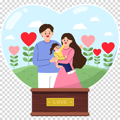구름 편집이미지 여자 남자 어린이 가족 안기 하늘 사랑 미소 누끼 소녀 잔디 성인 세명 하트 언덕 스노글로브 PNG 하트꽃 자연요소 모양 식물 꽃 감정 관계 모션 표정 사람 장식 파일형식