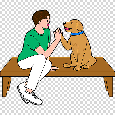 전신 편집이미지 남자 한명 웃음 누끼 앉기 성인 리트리버 하이파이브 평상 개목걸이 PNG 손짚기 성인남자한명만 1 모션 표정 사람 손짓 개 애견용품 남자한명만 성인남자만 파일형식