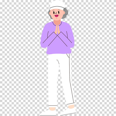 전신 편집이미지 여자 노년 한명 누끼 손모으기 PNG 감탄 캡모자 노인여자한명만 모자_잡화 1 사람 손짓 성인 여자한명만 노인여자만 파일형식