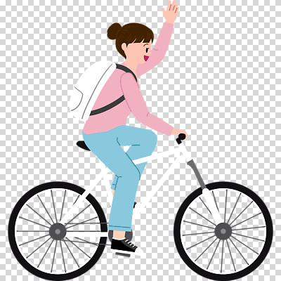 전신 편집이미지 여자 배낭 한명 미소 누끼 성인 손들기 자전거 승차 손인사 PNG 성인여자한명만 1 가방 모션 표정 사람 바이크 인사 여자한명만 성인여자만 파일형식