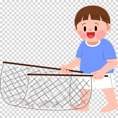 전신 편집이미지 남자 어린이 맨발 낚시 어류 한명 미소 들기 누끼 소년 그물 PNG 소년한명만 1 모션 발 레저 표정 사람 수중동물 남자한명만 소년만 파일형식
