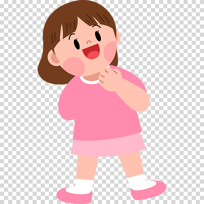 전신 편집이미지 여자 어린이 분홍색 한명 웃음 누끼 소녀 PNG 소녀한명만 1 컬러 표정 사람 여자한명만 소녀만 파일형식
