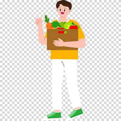 전신 편집이미지 남자 한명 미소 들기 누끼 성인 상자 당근 사과 브로콜리 양배추 따봉 PNG 성인남자한명만 1 채소 과일 모션 뿌리채소 표정 사람 최고 남자한명만 성인남자만 파일형식