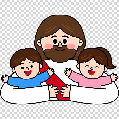 편집이미지 여자 남자 어린이 안기 팔벌리기 미소 웃음 누끼 소녀 소년 상반신 성인 세명 예수 PNG 모션 표정 사람 신_종교 파일형식