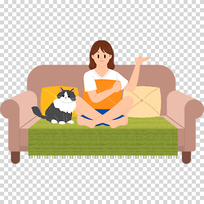 전신 편집이미지 여자 쿠션 한명 미소 누끼 성인 소파 고양이 가부좌 PNG 성인여자한명만 1 의자 포유류 표정 사람 앉기 반려동물 여자한명만 성인여자만 파일형식