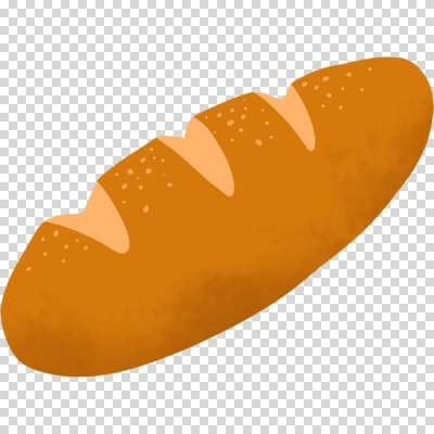 빵 컬러 파일형식 갈색 바게트 편집이미지 PNG 사람없음 누끼