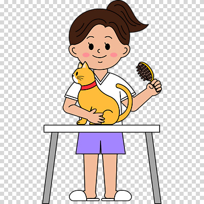 전신 편집이미지 여자 안기 탁자 한명 미소 들기 누끼 성인 고양이 머리빗 PNG 성인여자한명만 1 가구 포유류 모션 표정 사람 반려동물 미용용품 여자한명만 성인여자만 파일형식