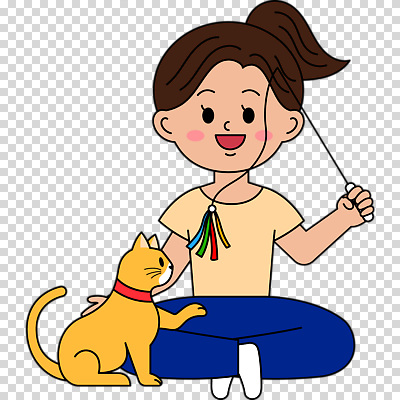 전신 편집이미지 여자 한명 웃음 들기 누끼 성인 고양이 가부좌 PNG 놀기 성인여자한명만 고양이낚시대 1 포유류 모션 표정 사람 앉기 반려동물 여자한명만 성인여자만 파일형식 애묘용품