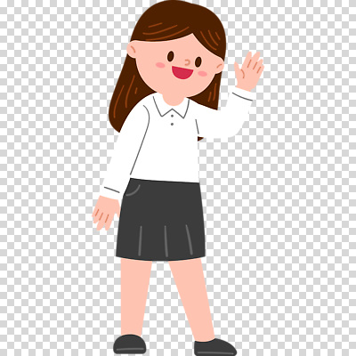 1 모션 표정 사람 인사 여자한명만 성인여자만 파일형식 손들기 손인사 미소 전신 한명 여자 성인여자한명만 성인 편집이미지 PNG 누끼