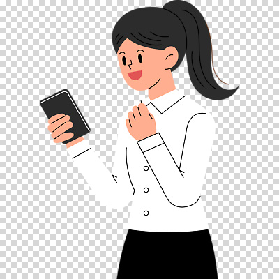 1 모션 표정 사람 핸드폰 스마트기기 여자한명만 성인여자만 파일형식 스마트폰 들기 한명 여자 성인여자한명만 성인 편집이미지 PNG 웃음 누끼