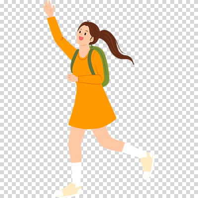 전신 편집이미지 여자 배낭 한명 웃음 누끼 성인 달리기 손들기 손인사 PNG 성인여자한명만 1 가방 모션 표정 사람 인사 여자한명만 성인여자만 파일형식