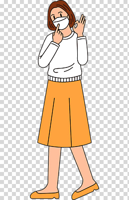 전신 편집이미지 여자 한명 누끼 성인 가리킴 OK PNG 마스크착용 성인여자만 성인여자한명만 1 마스크 사람 손짓 사회이슈 여자만 여자한명만 성인만 파일형식