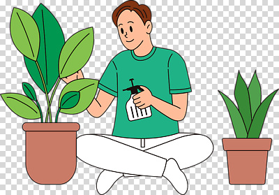 전신 편집이미지 남자 화분 잎 한명 미소 누끼 성인 초록색 물뿌리개 물주기 가부좌 PNG 성인남자한명만 식물 1 컬러 모션 표정 사람 앉기 남자한명만 성인남자만 파일형식