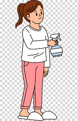 전신 편집이미지 여자 어린이 한명 미소 들기 누끼 소녀 분무기 PNG 소녀한명만 탈취제 1 모션 표정 사람 여자한명만 소녀만 파일형식