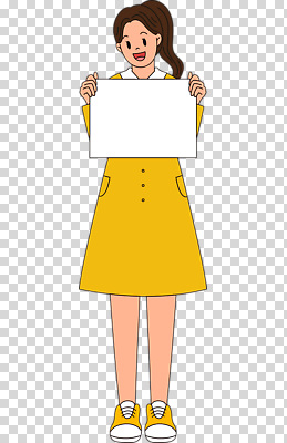 전신 편집이미지 여자 한명 웃음 들기 누끼 성인 팻말 PNG 성인여자한명만 카피스페이스 1 모션 프레임 표정 사람 공백 여자한명만 성인여자만 파일형식
