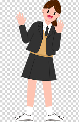 전신 편집이미지 여자 교복 청소년 한명 웃음 누끼 손들기 PNG 십대여자한명만 1 옷 모션 표정 사람 여자한명만 십대여자만 파일형식