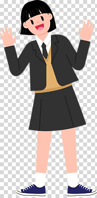 전신 편집이미지 여자 교복 청소년 한명 웃음 누끼 손들기 PNG 십대여자한명만 1 옷 모션 표정 사람 여자한명만 십대여자만 파일형식