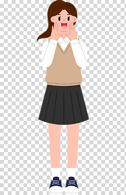 전신 편집이미지 여자 교복 청소년 한명 미소 누끼 외침 부름 PNG 십대여자한명만 1 옷 모션 표정 사람 소리 여자한명만 십대여자만 파일형식