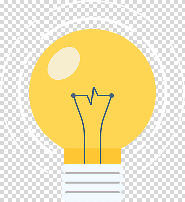 편집이미지 전구 아이디어 누끼 사람없음 노란색 PNG 컬러 컨셉 파일형식