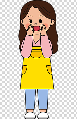 전신 편집이미지 여자 한명 누끼 성인 손들기 앞치마 외침 유치원선생님 PNG 성인여자한명만 1 모션 사람 교사 소리 여자한명만 성인여자만 파일형식