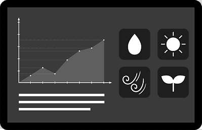 편집이미지 그래프 바람 누끼 사람없음 태블릿 새싹 스크린 검은색 물방울 PNG 해모양 자연요소 모양 식물 컬러 날씨 전자제품 스마트기기 파일형식