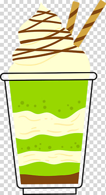 편집이미지 아이스크림 잔 누끼 사람없음 PNG 냉음료 녹차프라푸치노 막대과자 녹차맛 식기 음료 디저트 과자 맛 녹차 파일형식